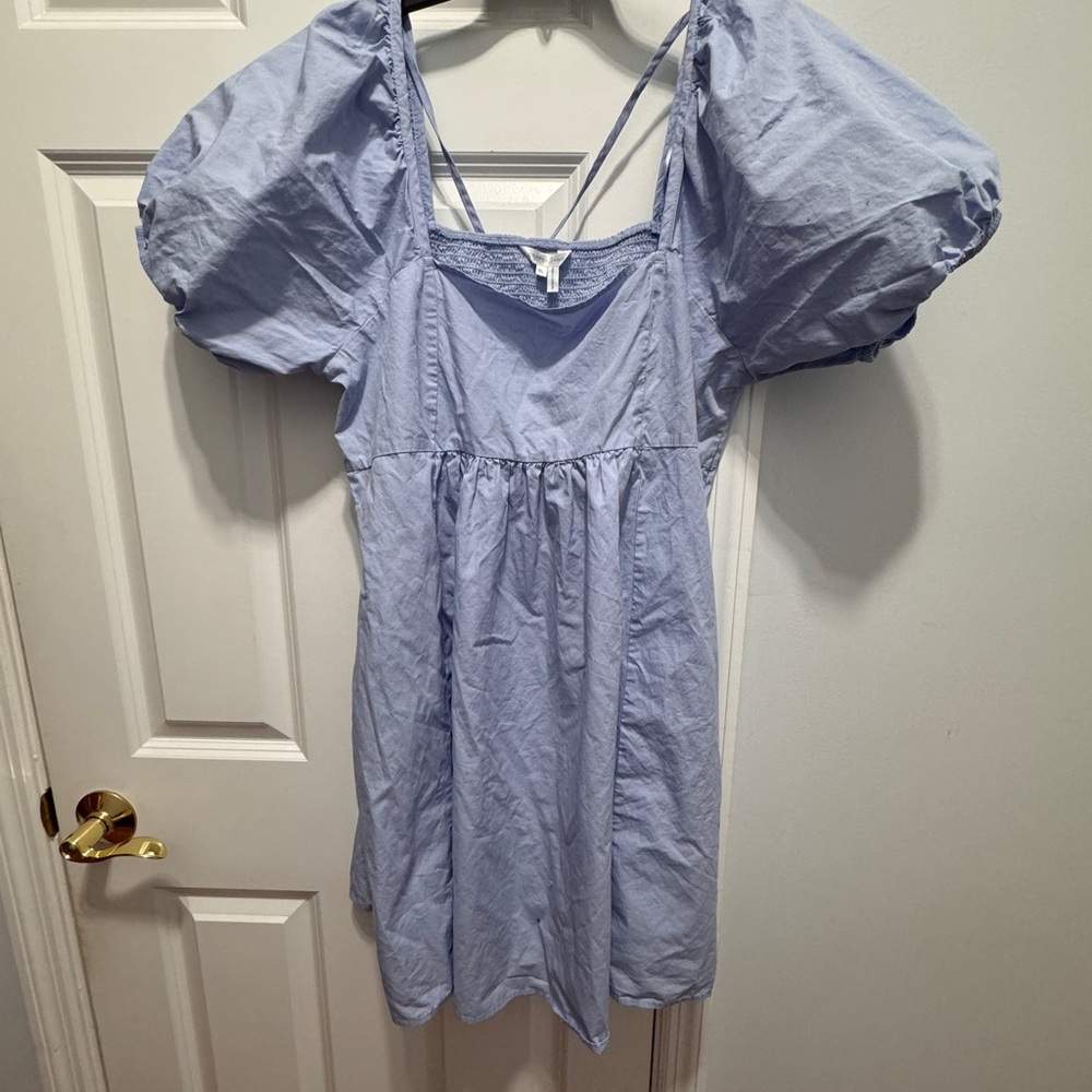 Draper James Light Blue Puff Sleeve Dress xl